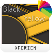 Theme XPERIEN™-Black Yellow Mod apk скачать последнюю версию бесплатно