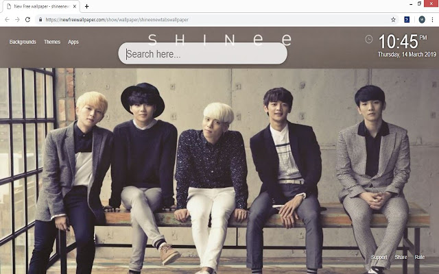 Shinee neue Tabs Wallpaper