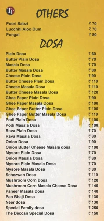 The Tasty- South Indian Gourmet menu 