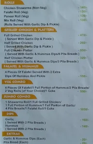 Lebanese Point menu 1