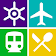 Tokyo Travel Guide, Attraction, JR, Subway, Map icon