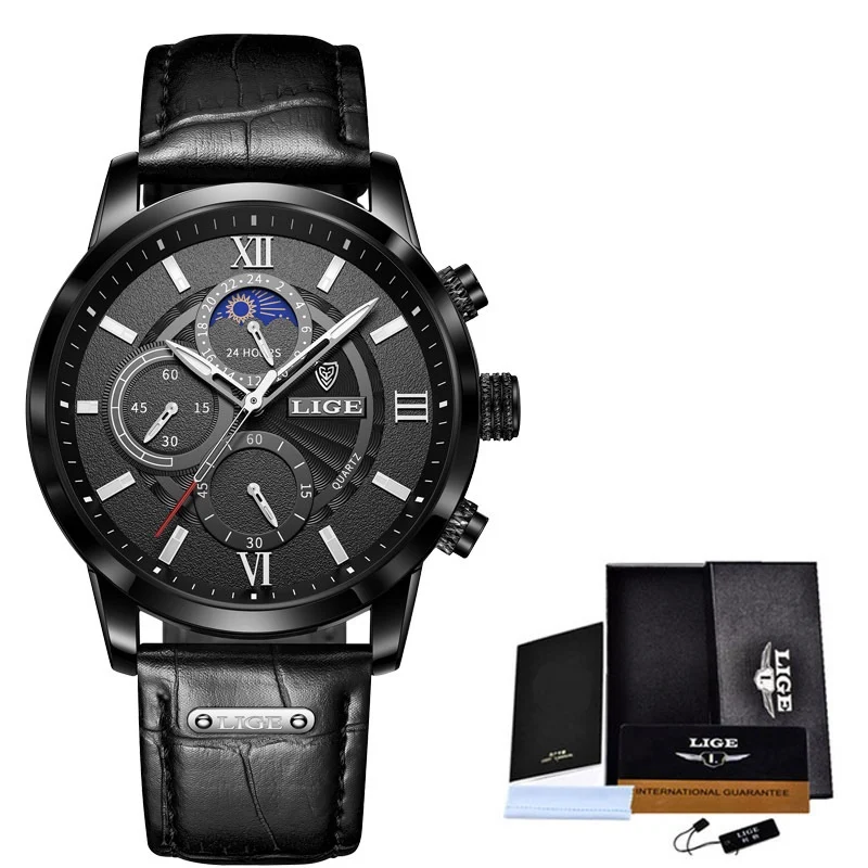 Nowy Wielofunkcyjny Wodoszczelny Zegarek Kwarcowy Chronograf