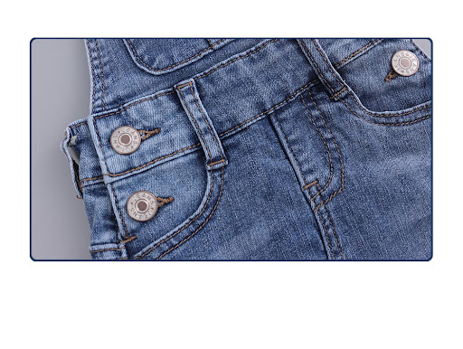Title 9, Stretch Ripped Denim Slip Dress for Baby Girls....