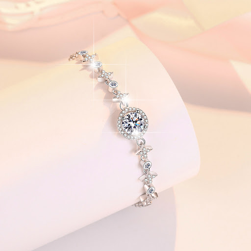 Title 3, S925 Sterling Silver Bracelet Starry Push-pull ...