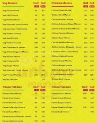 Urban Momos menu 1