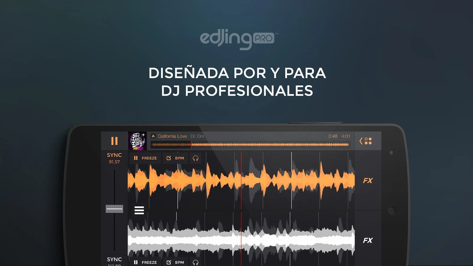   edjing PRO - consola de DJ: captura de pantalla 