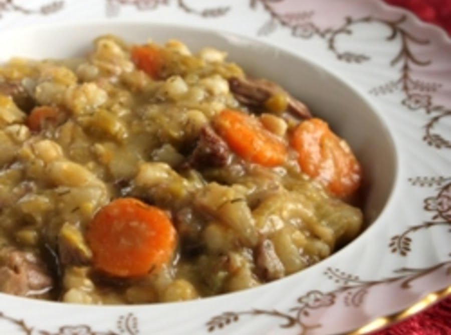 Grandma S Split Pea Soup With Beef Just A Pinch Recipes