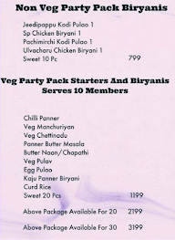 Party Pot menu 8