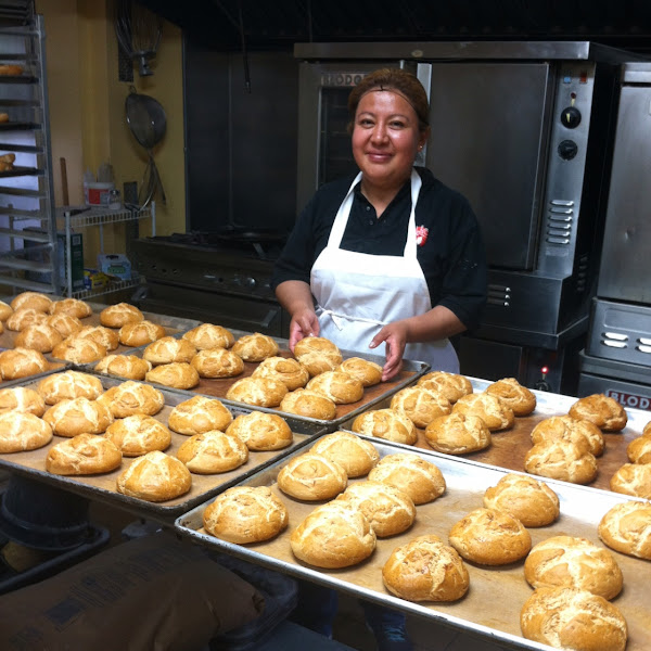 Maria making Panini Rolls