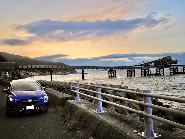 フィットの愛車撮影・鳴門スカイライン・夕焼けドライブに関するカスタム事例の投稿画像2枚目