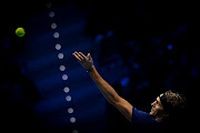 Alexander Zverev of Germanyduring his singles Red Group round robin match against Hubert Hurkacz of Poland on day 5 of the Nitto ATP World Tour Finals at Pala Alpitour  in Turin, Italy on November 18 2021.