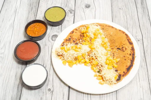 Cheese Corn Spanish Paratha