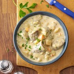 Creamy Bratwurst Stew was pinched from <a href="https://www.tasteofhome.com/recipes/creamy-bratwurst-stew/" target="_blank" rel="noopener">www.tasteofhome.com.</a>