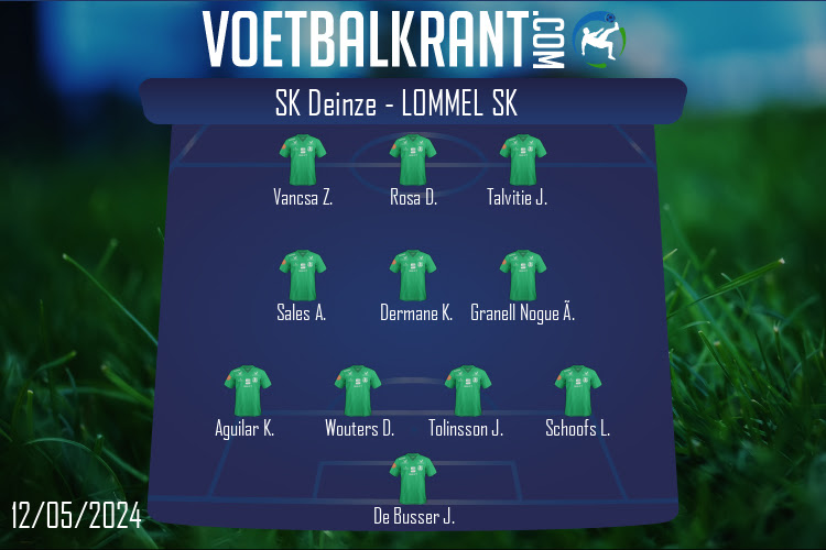 Opstelling Lommel SK | SK Deinze - Lommel SK (12/05/2024)