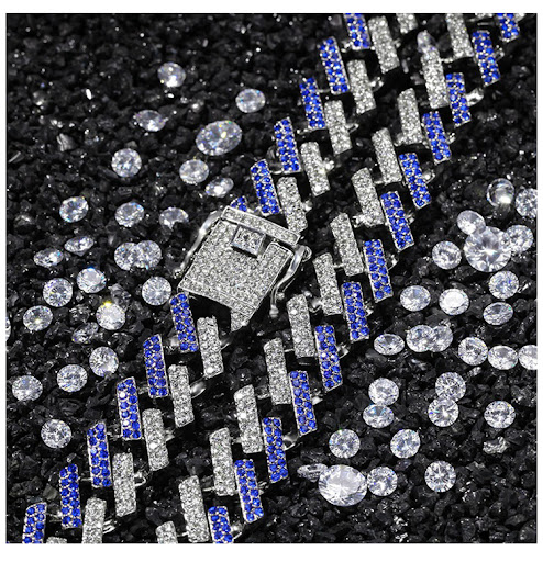 Title 10, Rhombus volledige diamant Cubaanse ketting