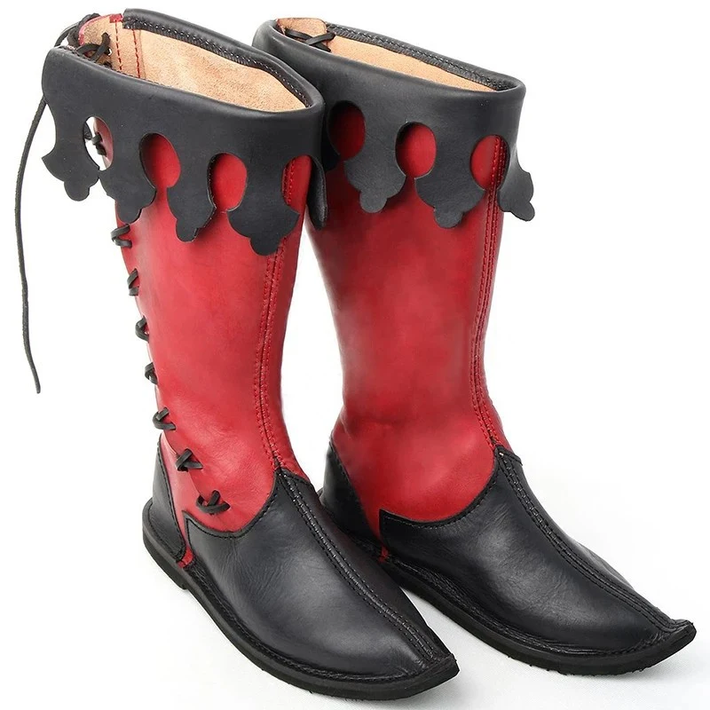 Title 2, Botas góticas de pirata em cores sólidas, para ...