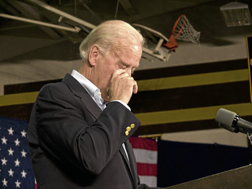 Former US vice-presidentJoe Biden cries in public as he speaks about the loss of his son who died in 2015 due to brain cancer. The writer encourages men to show emotions. /Christina Jamison/NBC/NBCU