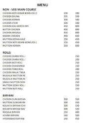 New Biryani & Roll King menu 1