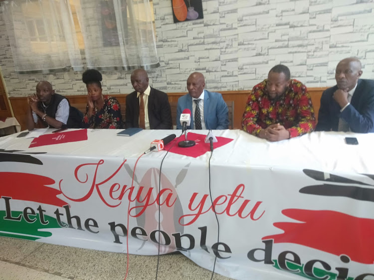 Six Mt Kenya parties formed Kenya Yetu Alliance at Sagret hotel, Nairbi on Tuesday, March 22.