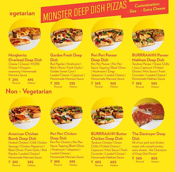 Insta Pizza menu 