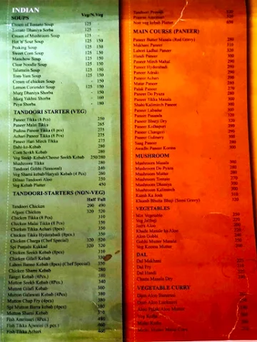 Lucknow Central Multicuisine Restaurant & Banquet menu 