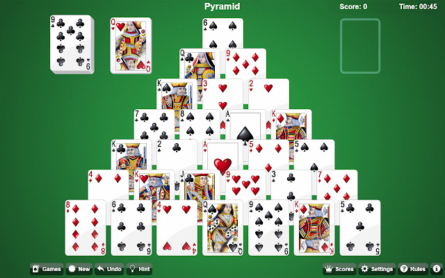 Pyramid Solitaire Card Game Rules