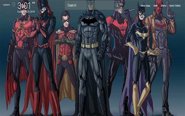 Batman and Robin wallpapers New Tab