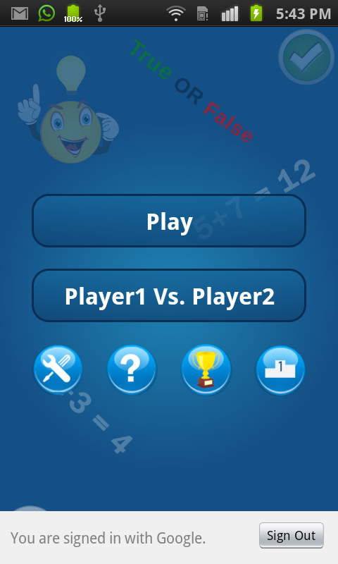 Math is Fun Screen 1