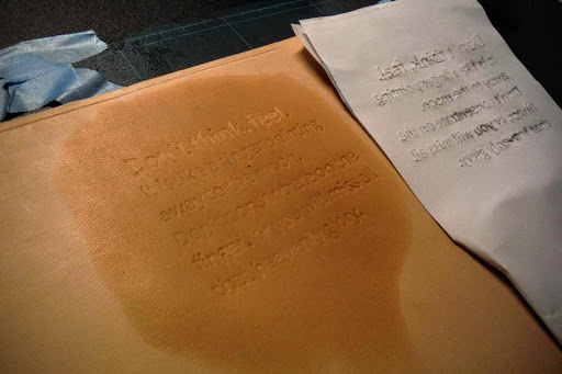 野帳カバー型描き