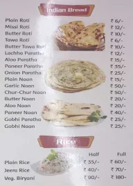 Punjabi Vaishno Dhaba menu 1