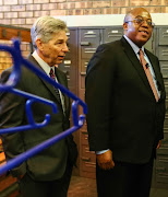 Former Sasol joint CEOs Bongani Nqwababa and Stephen Cornell 