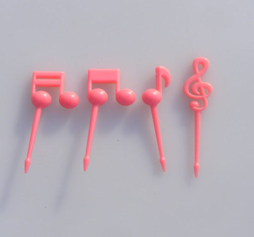 Title 5, Childrens Musical Note Fruit Fork 16 Piece Set...