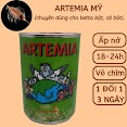 Lon 425G Trứng Artemia Mỹ Hàng Xịn - Thức Ăn Cá Betta Bột, Cá Bột - Hingaostore.