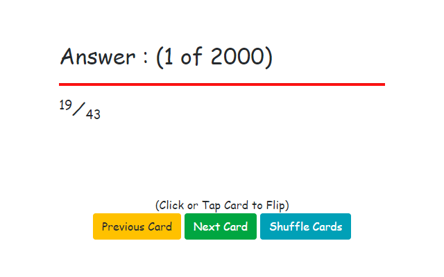 Flashcards : Simplifying Fractions Preview image 4