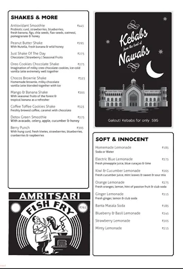 Cafe Delhi Heights menu 