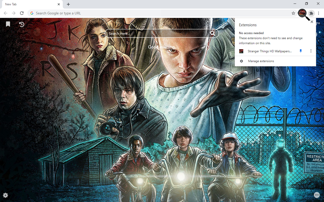 Stranger Things HD Wallpapers New Tab Preview image 2