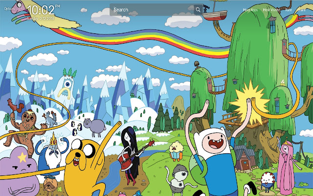 Adventure Time Wallpapers NewTab Theme