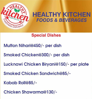 Healthy Kitchen Foods & Beverages menu 