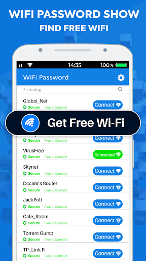 Screenshot Wifi password master key show