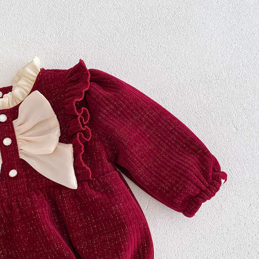 Title 12, Fleece-lined Jumpsuit Baby Girl Rompers, cozy a...