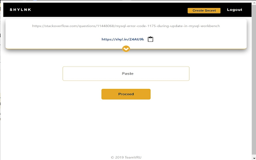 Shylnk - Shorten links and share secrets