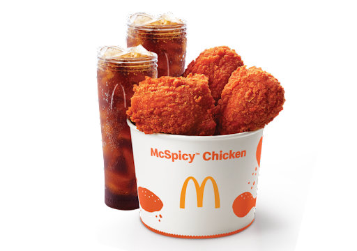 3 Pcs McSpicy Fried Chicken Bucket + 2 Coke