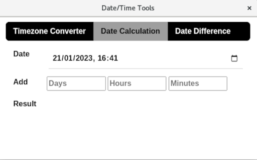 Date/Time Tools