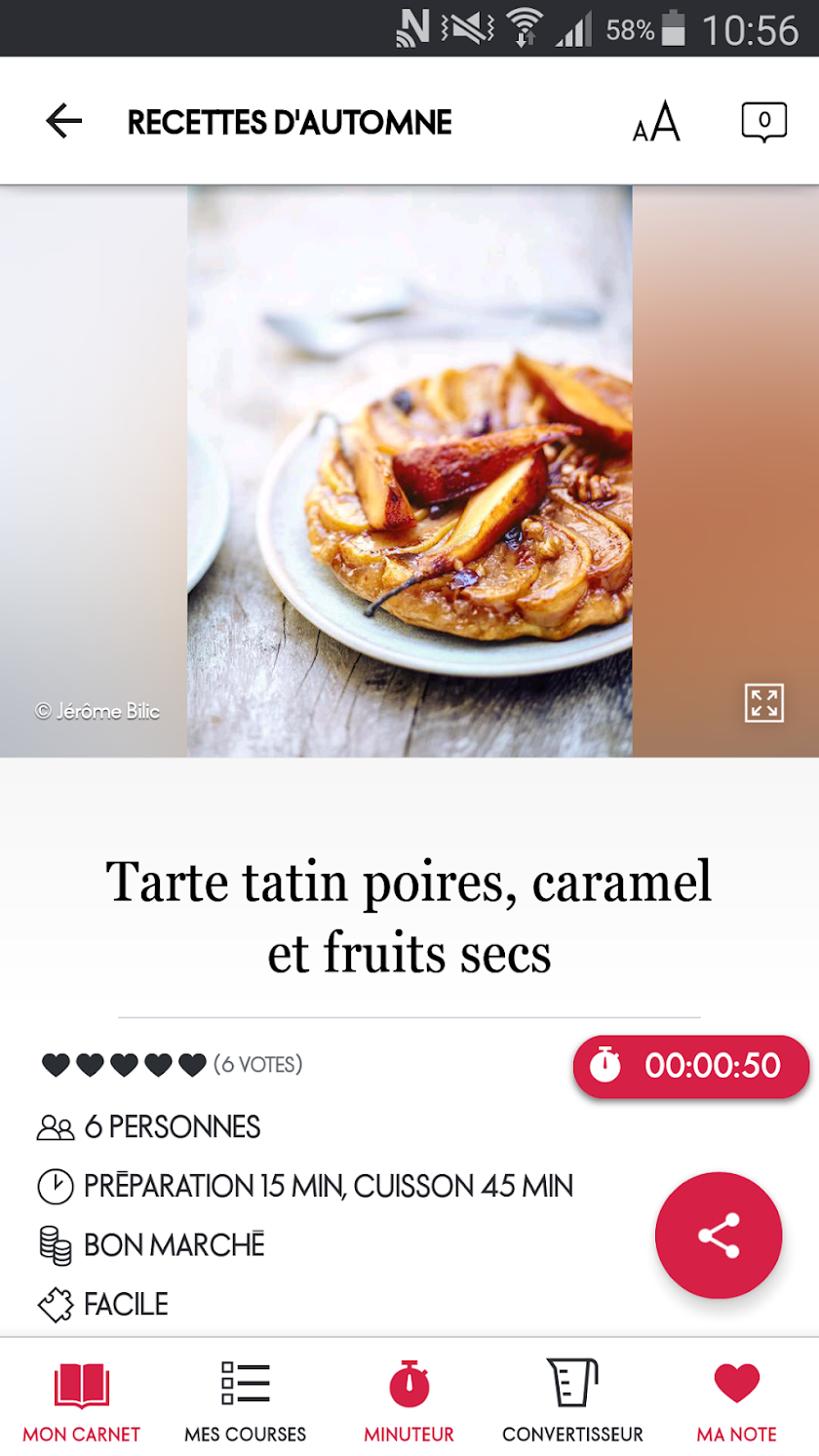 ELLE à table : idées recettes Screen 2