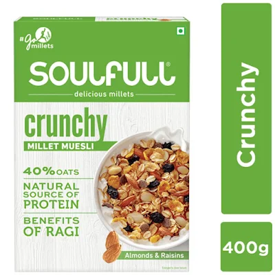 Soulfull Millet Muesli - Crunchy - 2x400 g