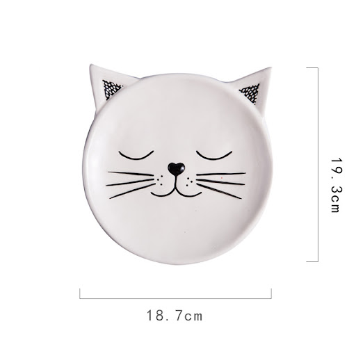 Title 4, HomeCreativeCeramic Cute Pet Shaped Plate, perf...