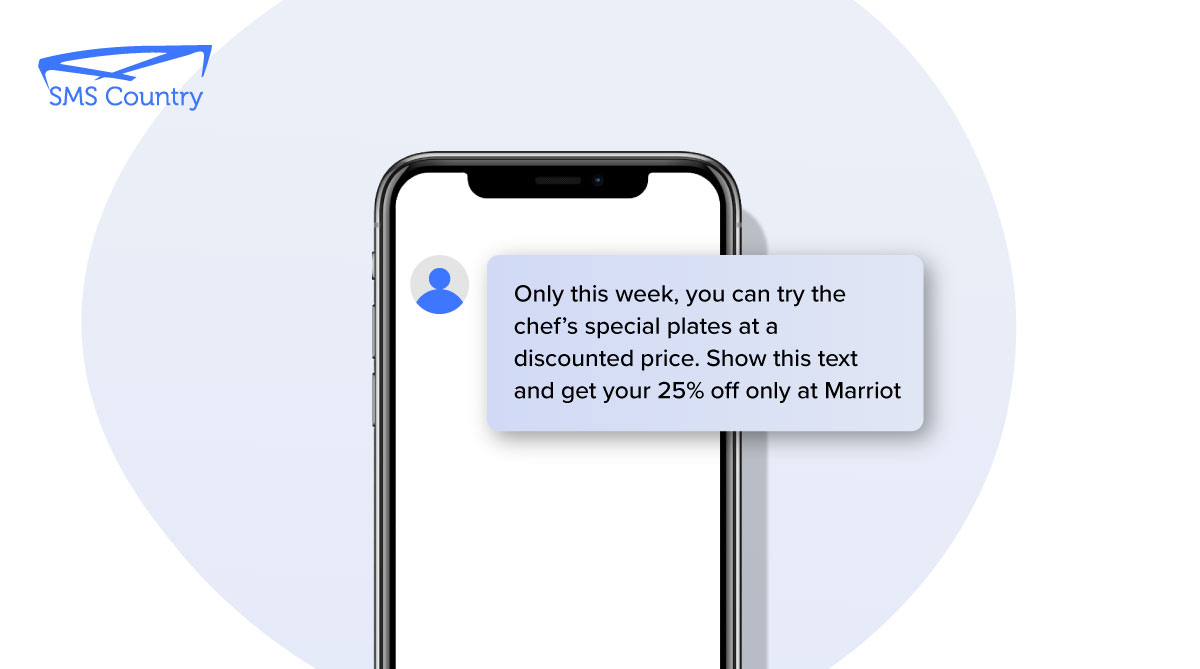 SMS templates for hotels and restaurants offering discounted meals via SMS