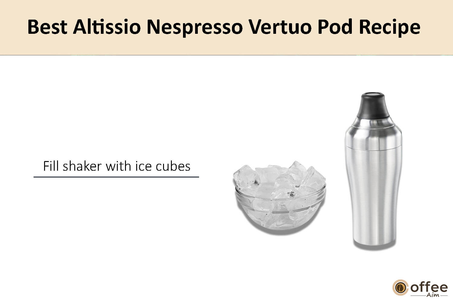 In this image, I clarify the preparation instructions for crafting the finest Altissio Nespresso Vertuo coffee pod.