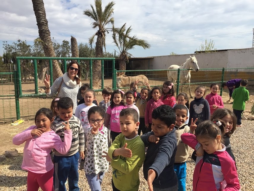 Infantil visita la Granja Escuela de La Puebla