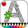 Adult Coloring Books: Alphabet icon